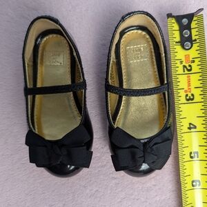 Janie And Jack Sz 4t Black Patent Leather Girls Dress Shoes